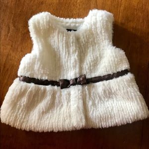 Baby Girl Nautica Brand Faux Fur Vest